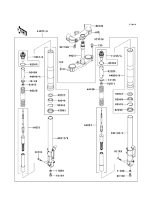 ZX1200 Front fork(b1 / b2)