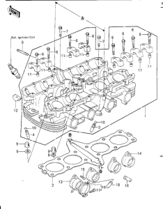 KZ1000 Головка цилиндров