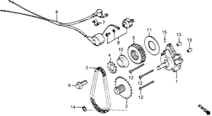CM400 Cm400c / toil pump + oil pressure switch