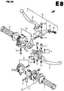 RG125 Рулевой переключатель