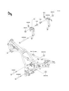 EX250 Крепление двигателя