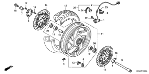 GL1800 (ABS) Transom + tube