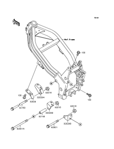 ZX250 Рама ,крепежные детали