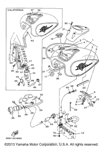 XVS650A Топливный бак