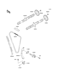 ZX600 Распредвал