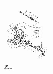 PW50 Переднее колесо