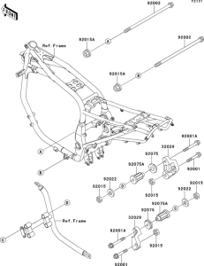 ZX1100 Рама ,крепежные детали