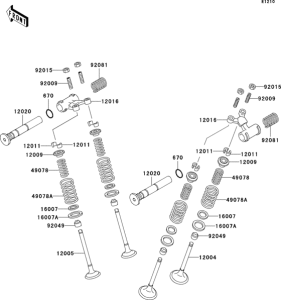EX500 Клапана