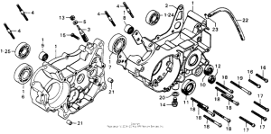 MT125 Картер двигателя