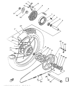 SR125SP Переднее колесо