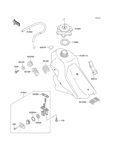 KLX300R Tank fuel
