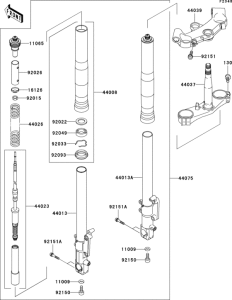 ZX1200 Передняя вилка