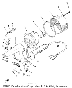 TX750 Задний фонарь