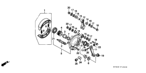 CH125 Передний тормоз