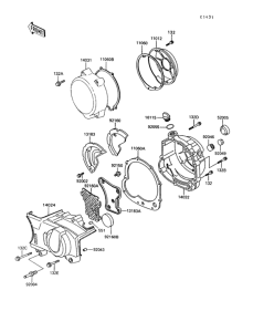 Z550 Крышки двигателя