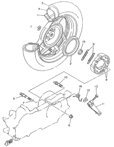 YA50R Переднее колесо