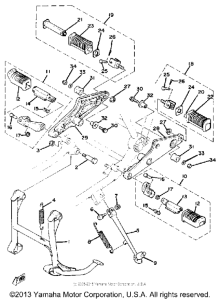XS1100E Подножки