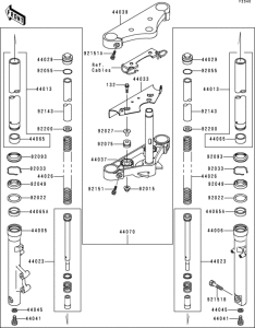 EN500 Передняя вилка