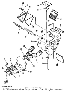 XT350NC (CA ED.) Впускная система