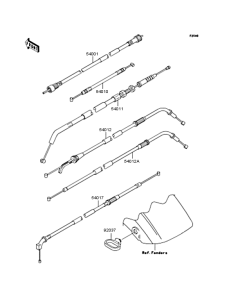 ZR400 Тросы управления