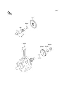 KLX250 Коленвал