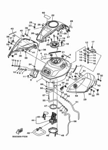 YZF-R3A Топливный бак