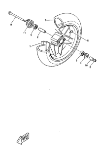CW50RS Переднее колесо