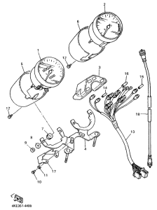 XJ600N Приборы