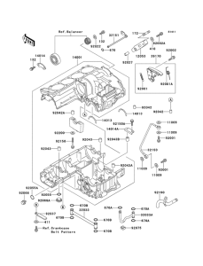 ZX1100 Картер двигателя