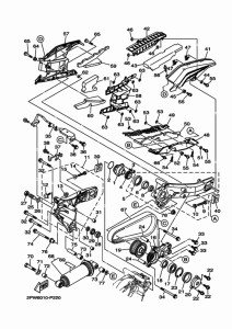 XP500A リヤアーム & サスペンシヨン