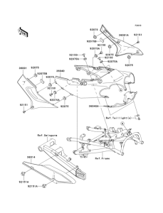 ZX1200 Боковые обтекатели