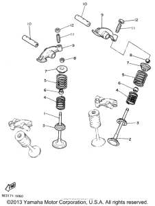 XV1100FC Клапана