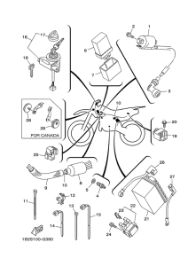 TTR125LE Электрика 1