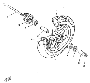 CW50RSX Переднее колесо