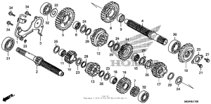 VT750RS Трансмиссия
