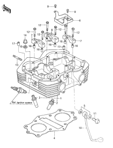 KZ400 Головка цилиндров