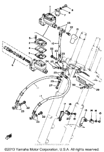 XS1100H Главный тормозной цилиндр