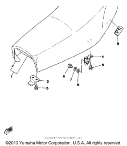 XT500F Сиденье
