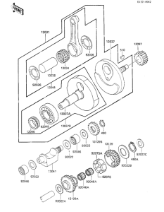 KL250 Crankshaft / balancer