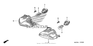 VFR800 Задний фонарь