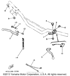 YZ80E1 Handle switch - lever