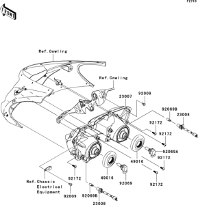 ZX1000 Фара