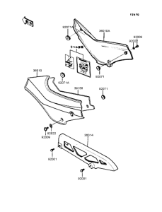 ZX400 Боковые обтекатели