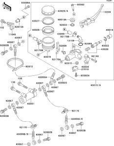 ZX400 Front master cylinder(1 / 2)