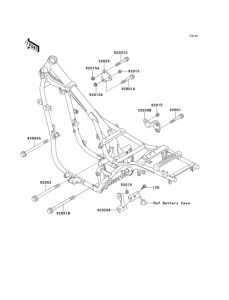 EN500 Рама ,крепежные детали