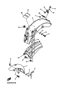 XV250 XV250V Крыло