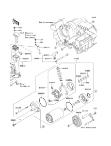 ZR1200 Starter motor / starter clutch