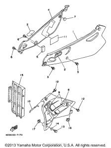 YZ80J1 Боковые обтекатели