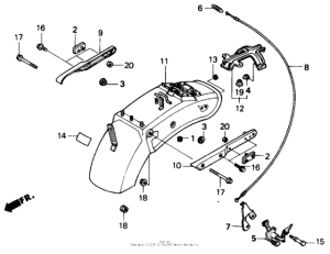 VT700C Задний бампер
