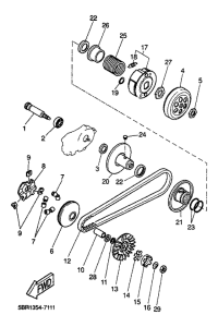 YQ50 Сцепление